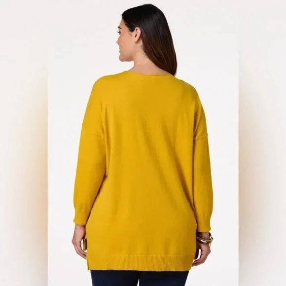 ❄️ Cato | PLUS SIZE SEAMED SWEATER NUGGET GOLD - Picture 6 of 6